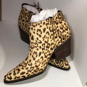 Leopard Walden Booties- Calf Hair- Sam Edelman NWT